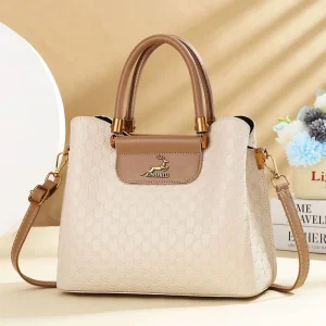New Style Texture Simple Dual Straps Crossbody Bag Fashion Casual Personality Trendy Women’s Polyester Zipper Handbags