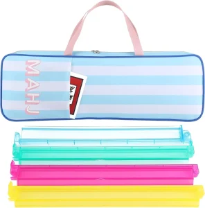 New Travel Portable Multifunctional Wear Resistant Cosmetic Bag Large Capacity Partition Waterproof Polyester Mahjong