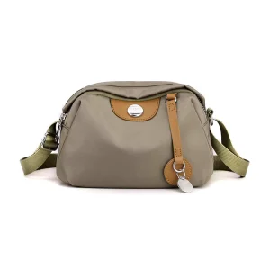 New Women’s Cross Body Nylon Oxford Cloth Bag Waterproof Fabric Small Trendy Color Blocking Shell Versatile Messenger Bag