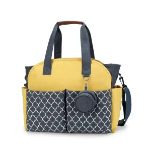 Newborn Diaper Bag Single Shoulder Bag Printed Geometric Mom and Child Travel Outdoor Mom Bag