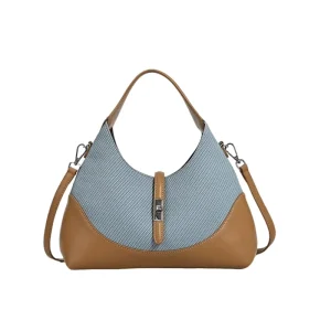 Niche Design Genuine Leather Women Bag High End Style Versatile Tote Shoulder Vintage Crescent Handbag