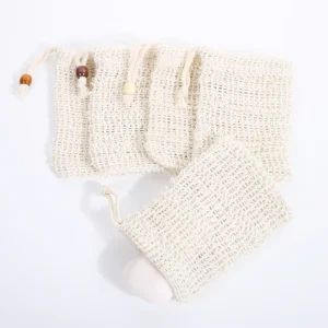 Nylon Bubble Mesh Eco Friendly Recyclable Portable Fashionable Drawstring Shower Pouch Soap Bag for Bathing and Soap Use