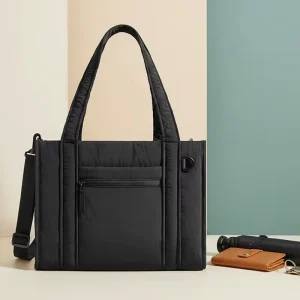 Nylon Tote Bag for Women Crossbody Bag Crush Bow Purses for Travel Work College