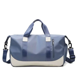 Nylon Zipper Sports Gym Fitness Training Yoga Duffel Tote Travel Handbag Large Capacity Custom Unisex Shoulder