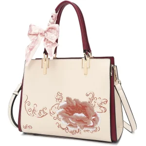 ODM OEM Ladies Hand Bag Embroidery Genuine Leather Crossbody Shoulder Bag Elegant Women’s Luxury Handbags