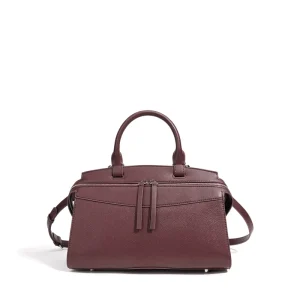 ODM&OEM Early Spring Fashion Genuine Leather Light Luxury Single Strap Retro Women’s Bowling Crossbody Shoulder Handbag