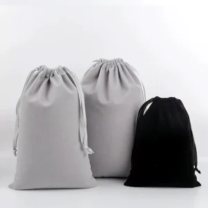 OEM Custom Flannel Drawstring Dust Bag Portable Storage Pouch for Jewelry Packaging