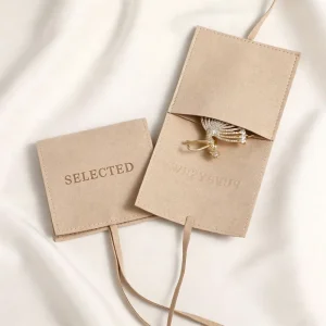 OEM Custom Printed Microfiber Cotton Gift Necklace Jewelry Packaging Bag Pouch Jewelry Display Packaging Storage Bag