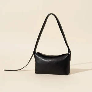 OEM ODM Autumn Winter Simple Luxury Genuine Leather Medium Square Crossbody Shoulder Handbag Women Single Zip Closure