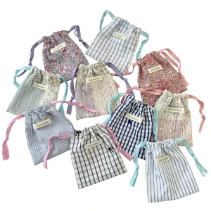 OEM ODM Custom Sublimation Printed Polyester Drawstring Bag Travel Storage Laundry Organizer Pouch Factory