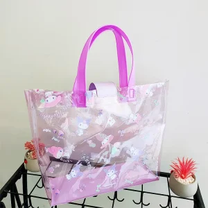 OEM ODM Fashion Ladies Gift Bag Portable Plastic Soft Handle Packaging Bag