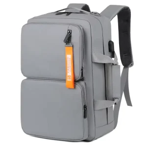 OMASKA 17 Inch USB Nylon Laptop Backpack Large Capacity Men Fashionable Sport Business Backpack