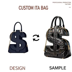 Oem Custom Ita Bag Manufacturer Low Moq Pu Leather Unique Shoulder Tote Messenger Designer Shape Small Women Purse Handbags