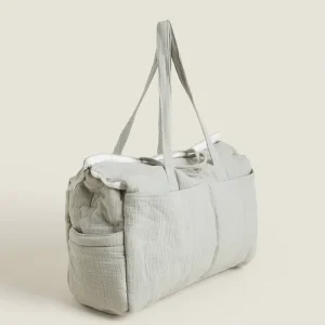 Organic Cotton Muslin Fabric Maternity Large Capacity Mother Bag Baby Diaper Bag Tote Mommy Bags