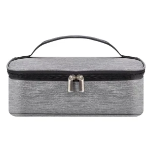 Oxford Insulated Lunch Bag with Zipper Closure Portable Small Capacity for Men & Women 4 Persons Thermal Lunch Box