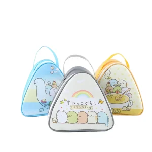 Oxford Insulated Zipper Lunch Bag with Aluminum Film Lining Eco Friendly Durable Portable Mini Design for Students