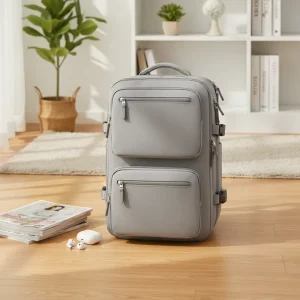 Oxford Vacuum Compression Unisex Travel Backpack Air Pump Waterproof Anti Theft Laptop Bag Outdoor Business