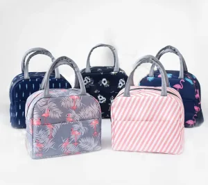 Oxford Waterproof Thermal Food Bag Durable Nylon Portable Thermal Cooler Bags Kids Lunch Bag
