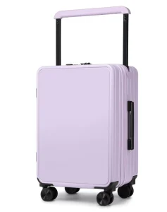 PC Vintage Large Capacity Hard Side Suitcase Trunk with Aluminum Alloy Wide Pull Rod Silent Spinners Business Luxury High End