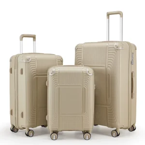 PP Classic Suitcase Luggage Sets Spinner Wheel 20 24 28 Inch Carry-on Outdoor Travel Trolley for Woman Men