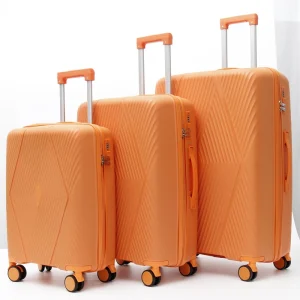 PP Luggage Smooth Spinner Wheels Travel Suitcase