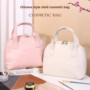 PU Large Capacity Makeup Bag Organizer Pouch Portable Durable Hanging Cosmetic Bag for Women Custom Logo