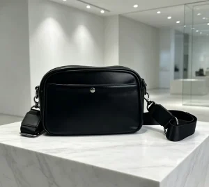 PU Men’s Business Messenger Bag Fashion Vintage Custom Logo Waterproof Anti Theft Crossbody Shoulder Satchel Summer Daily Work