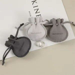 PUPPYSEW Microfiber Jewelry Bags Necklace Earrings Packaging Jewelry Pouch Jewelry Drawstring Bag With Logo