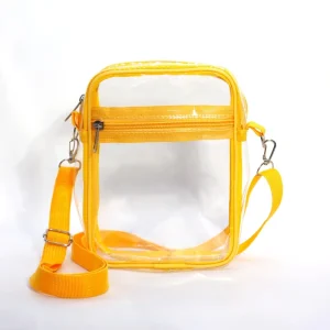 PVC Waterproof Handbag Women’s Shoulder Bag Stadium Approved Purses Messenger Bag Men’s Clear Crossbody Bag