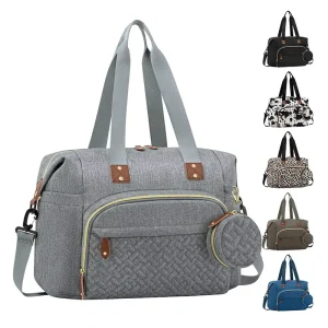 Pacifier & Diaper Holder Breathable Insulated Handbag Shoulder Strap Portable Baby Diaper Carrier