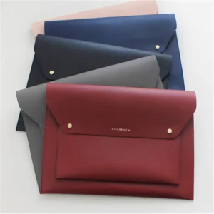 Personalized 13-inch Vegan Leather Luxury Laptop Sleeve Durable Laptop Bag Casual Briefcase For Conference Office Document