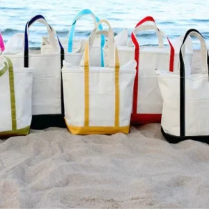 Personalized Custom Large Shoulder Beach Ladies Handbags Monogram Beach Tote Bag