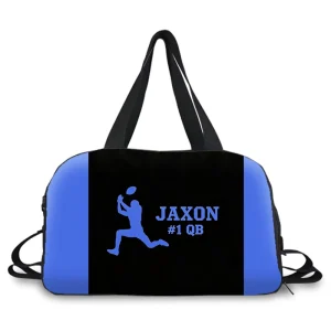 Personalized Durable Sport Duffel Bag Football Gym Fitness Travel Workout with Polyester Zipper Closure
