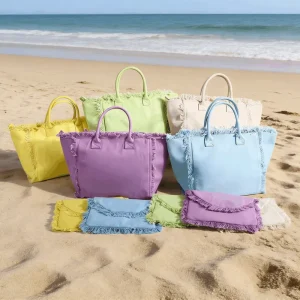 Personizable DIY Luxury Canvas Cotton Tassel Bag Ladies Waterproof Beach Handbags Travel Women’s Tote Bags Embroidery