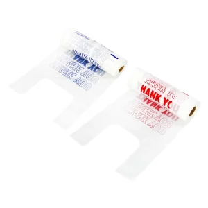 Plastic Bag Thank You T shirt Bags Custom T shirt Bags on Roll