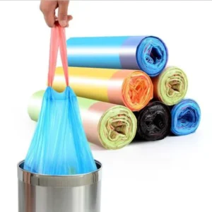 Plastic Eco Friendly Trash Bin Liner Drawstring Compostable Garbage Household Products Packaging Flexo Printing