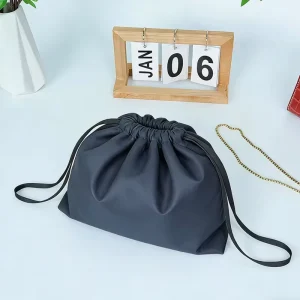 Polyester Drawstring Storage Bags Dustproof Water Resistant Foldable Custom Logo Bags for Shoes Handbags Backpacks