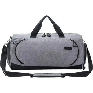Polyester Wet and Dry Separation Gym Duffel Bag Large Capacity Travel and Hiking Sports Bag with Shoe Compartment Portable