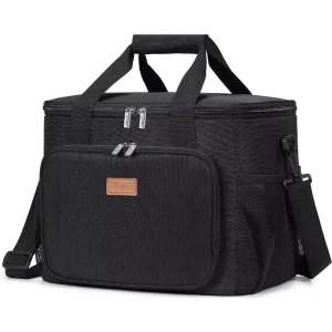 Portable Durable Lunch Box Insulated Delivery Cooler Bag with Buckle for Women Men Work Outdoor Picnic