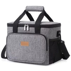 Portable Factory Insulated Reusable Lunch Box Leakproof Freezable Cooler Bag for Office School Beach Other Outdoor Activities