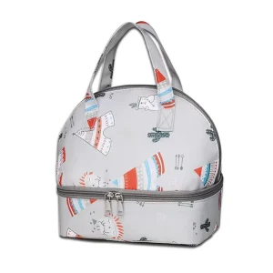 Portable Fashion Diaper Bag Large Capacity Waterproof Baby Travel Bag Maternity Bag