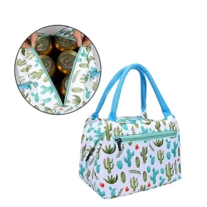 Portable Lunch Bag Insulated Lunch Box Tote Cooler Handbag Bento Pouch Dinner Container School Food Storage Bag Lunch Cooler Bag