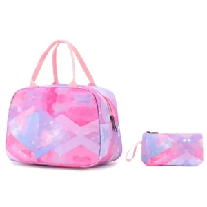 Portable Lunch Bag Set for School Students School Bag Lcuch Bag Set Durable Lunch Bag Insulated Lunch Cooler Bag for School Kids