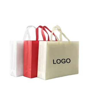 Portable Non Woven Foldable Shopping Bag Custom Logo Reusable Lightweight Non woven Handbag for Daily Use