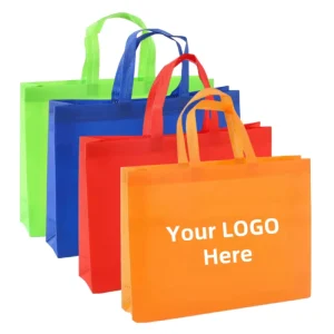Portable Reusable Eco High Quality Non-woven Shopping Bags Handles Custom Logo Custom Thickness Supermarket Grocery