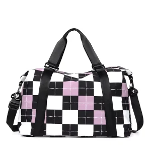 Portable Travel Bag Large Capacity Waterproof Foldable Travel Bag Men’s Short Trip Backpack Storage Luggage Backpack Women