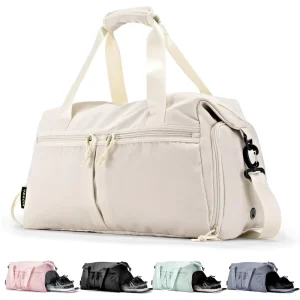 Portable Travel Bag Single Shoulder Zippered Crossbody Custom Made Large Capacity Luggage Gym Sports Unisex Denim