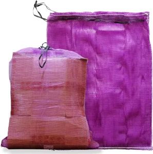 Potato Corn Agricultural Products Purple Mesh Bag Drawstring Design Breathable Mesh Bags Reusable Produce Bags