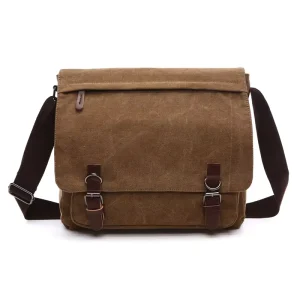 Premium Canvas Messenger Laptop Bag Canvas Shoulder Bag for Man Canvas Messenger Bag