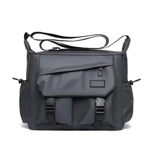 Premium Men’s Fashion Single Shoulder Waist Messenger Bag Large Capacity for Students Gym Business Travel